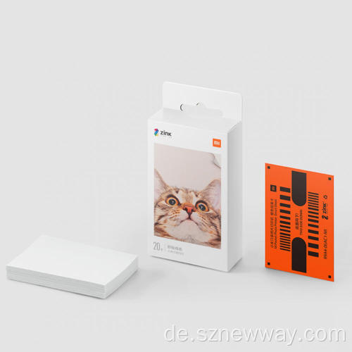 Xiaomi Fotodrucker Papier 20/50 Blätter 3 Zoll